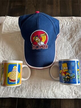 Simpsons Mugs and Hat